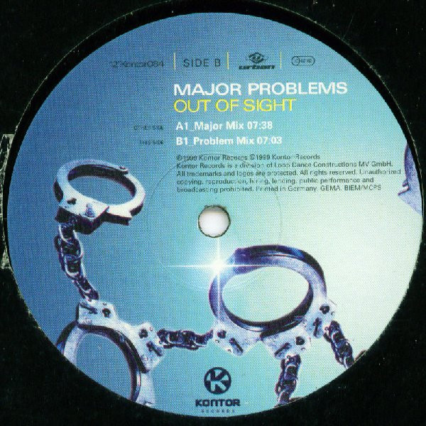 Major Problems - Out Of Sight | Kontor Records (Kontor084) - 3
