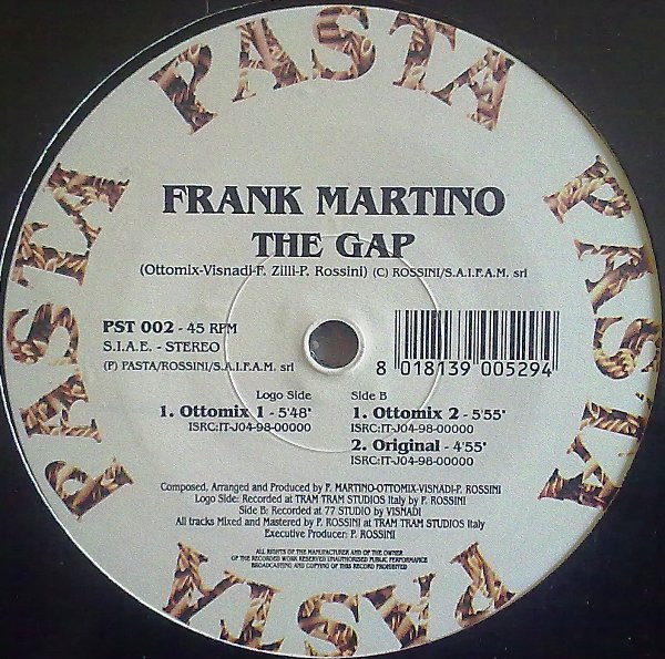 Frank Martino - The Gap | Pasta Records (PST 002) - main