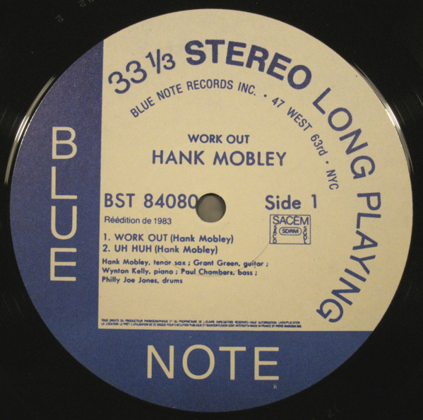 Hank Mobley - Workout | Blue Note (BST 84080) - 2