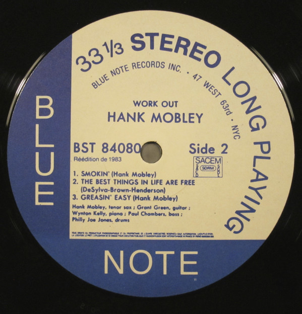 Hank Mobley - Workout | Blue Note (BST 84080) - 3