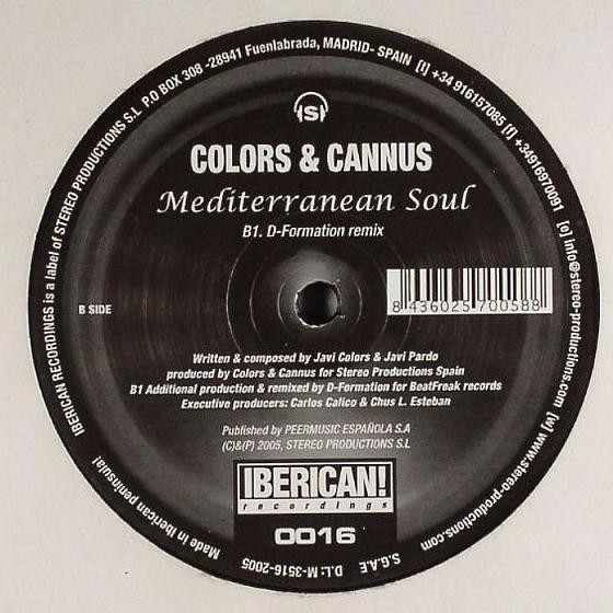 Colors & Cannus - Mediterranean Soul | Iberican! Recordings (IBER016) - 2