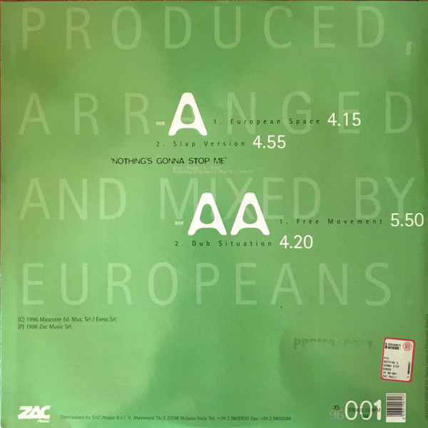 King Joe Bale - Nothing's Gonna Stop Me' | ZAC Records (XS 96-001)