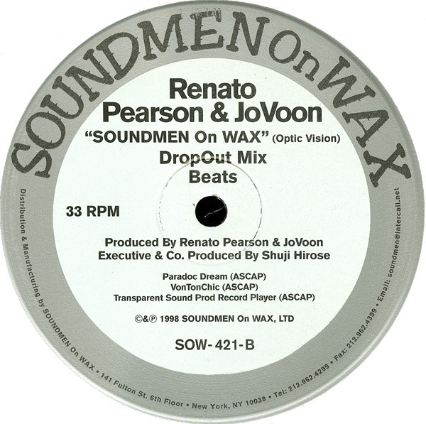 Renato Pearson & Jovonn - Soundmen On Wax (Optic Vision) | Soundmen On Wax (SOW-421) - 2