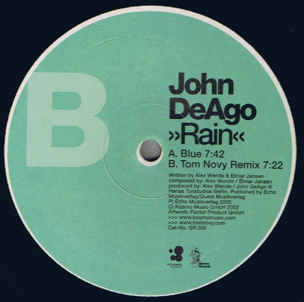 John DeAgo - Rain | Ganovy Records (GR 005)
