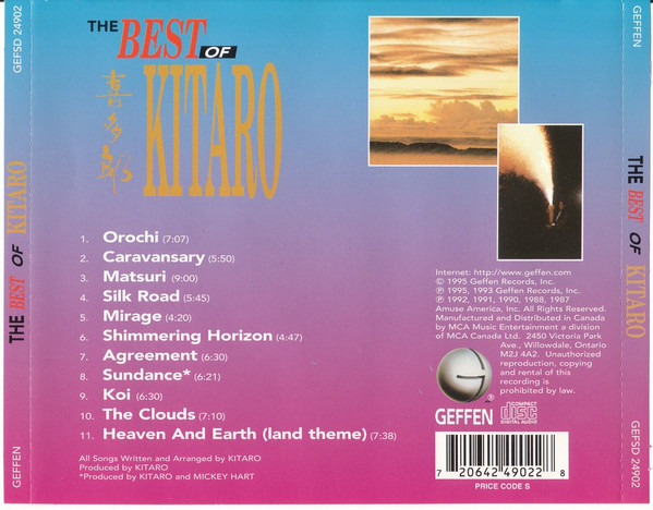 Kitaro - The Best Of Kitaro | Geffen Records (GEFSD 24902) - 3 Kitaro - The Best Of Kitaro | Geffen Records (GEFSD 24902) - 3