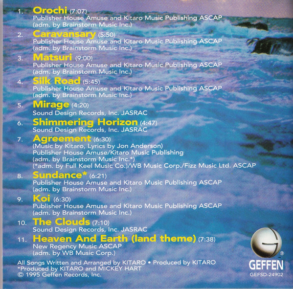 Kitaro - The Best Of Kitaro | Geffen Records (GEFSD 24902) - 2 Kitaro - The Best Of Kitaro | Geffen Records (GEFSD 24902) - 2