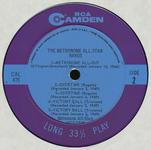 Metronome All Stars - The Metronome All-Star Bands | RCA Camden (CAL 426) - 4