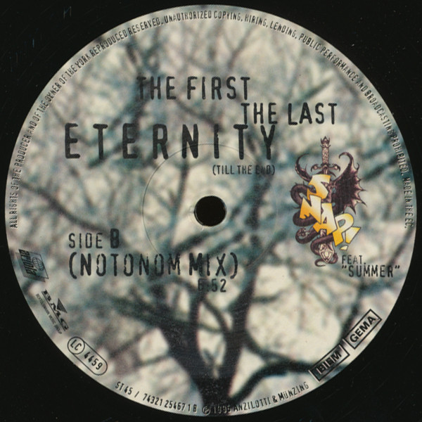 Snap! Feat. Summer - The First The Last Eternity (Till The End) | BMG (74321 26015 1) - 3
