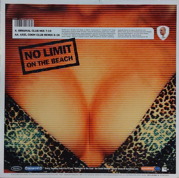 Klubbingman - No Limit On The Beach | Epic (EPC 674081 6) - 2