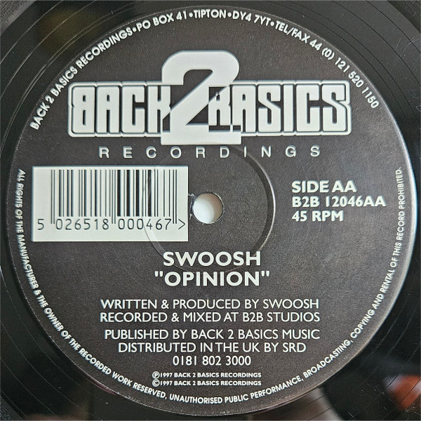 Swoosh - Ya Rockin / Opinion | Back 2 Basics (B2B 12046) - 3