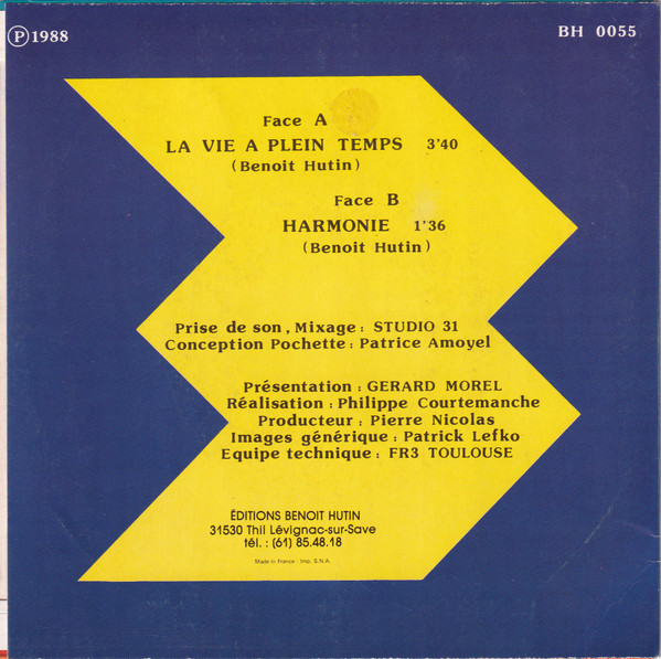 Benoit Hutin - La Vie A Plein Temps | 31 (BH 0055) - 2