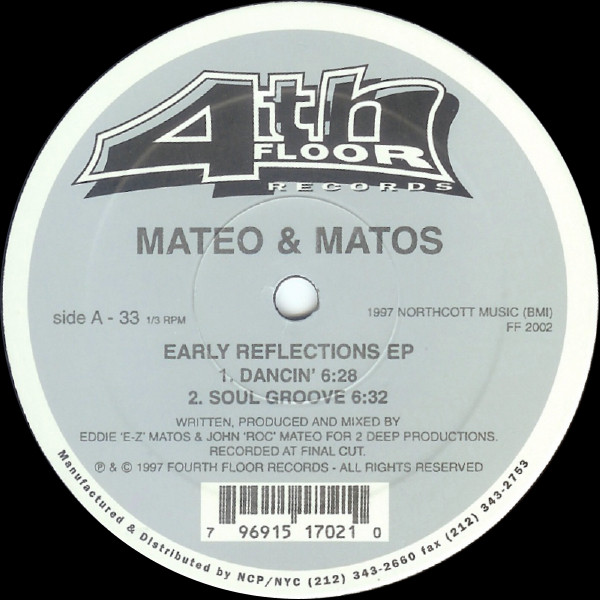 Mateo & Matos - Early Reflections EP | 4th Floor Records (FF 2002)
