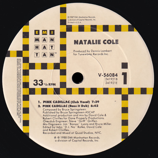 Natalie Cole - Pink Cadillac | EMI-Manhattan Records (V-56084)