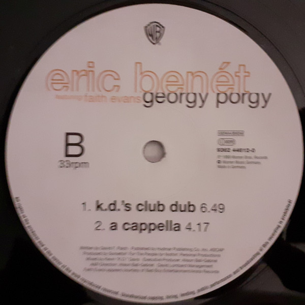 Eric Benét Featuring Faith Evans - Georgy Porgy | Warner Bros. Records (9362 44612-0) - 4 Eric Benét Featuring Faith Evans - Georgy Porgy | Warner Bros. Records (9362 44612-0) - 4