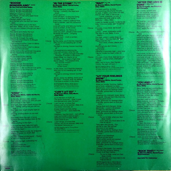 Earth, Wind & Fire - I Am | CBS (CBS 86084) - 7