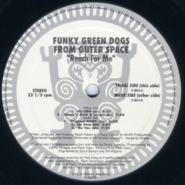 Funky Green Dogs - Reach For Me | TRIBAL America (Y-58076)