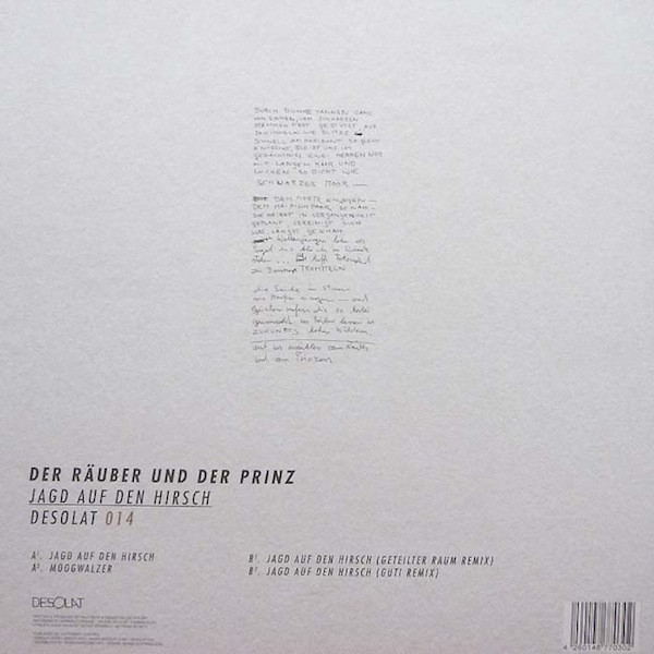 Der Räuber Und Der Prinz - Jagd Auf Den Hirsch | Desolat (DESOLAT 014) - 2 Der Räuber Und Der Prinz - Jagd Auf Den Hirsch | Desolat (DESOLAT 014) - 2