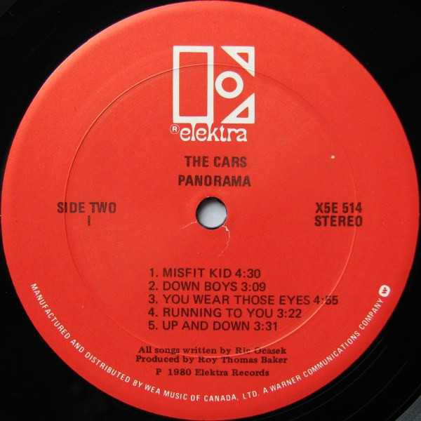 The Cars - Panorama | Elektra (X5E-514) - 4 The Cars - Panorama | Elektra (X5E-514) - 4