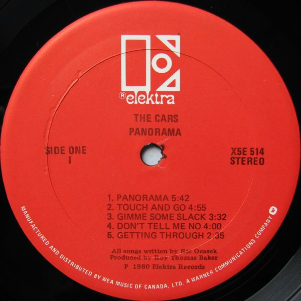 The Cars - Panorama | Elektra (X5E-514) - 3 The Cars - Panorama | Elektra (X5E-514) - 3