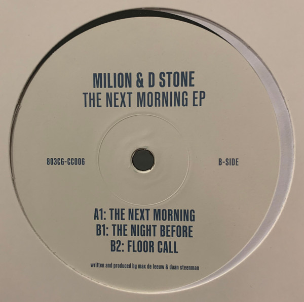 Milion & D Stone - The Next Morning EP | 803 Crystal Grooves (803CG-CC06) - main