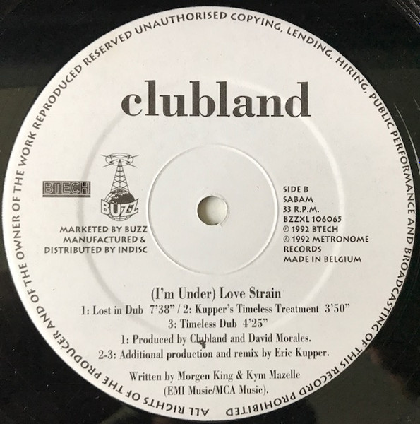 Clubland - (I'm Under) Love Strain | Buzz (BZZXL 106065) - 4