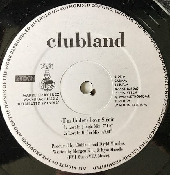Clubland - (I'm Under) Love Strain | Buzz (BZZXL 106065) - 3