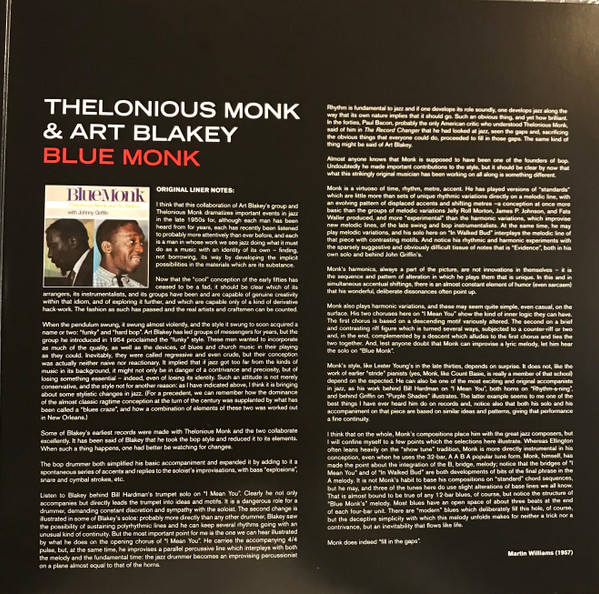 Thelonious Monk & Art Blakey - Blue Monk | Jazz Images (37096) - 3 Thelonious Monk & Art Blakey - Blue Monk | Jazz Images (37096) - 3