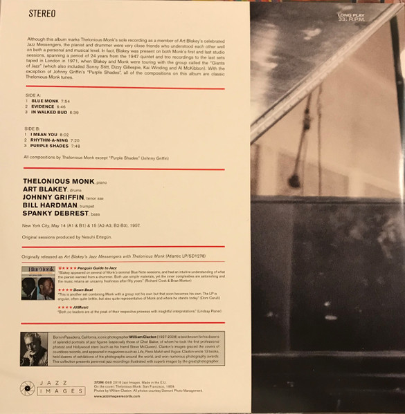 Thelonious Monk & Art Blakey - Blue Monk | Jazz Images (37096) - 4 Thelonious Monk & Art Blakey - Blue Monk | Jazz Images (37096) - 4