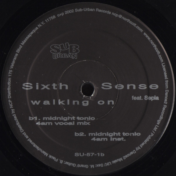 Sixth Sense Feat. Sepia - Walking On | Sub-Urban (SU-57-1) - 2