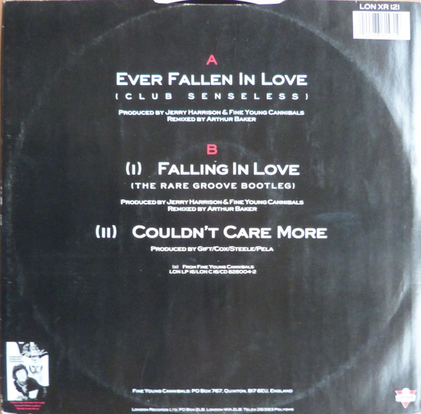 Fine Young Cannibals - Ever Fallen In Love? (Club Senseless) | London Records (LONXR 121) - 2