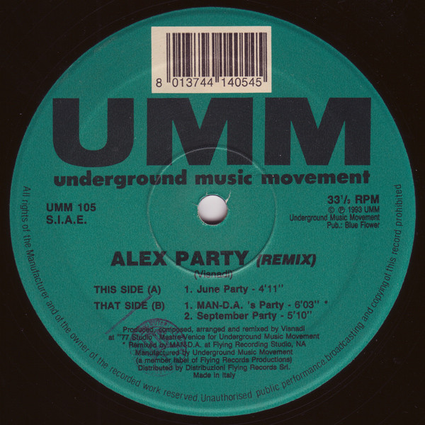 Alex Party - Alex Party (Remix) | UMM (UMM 105)