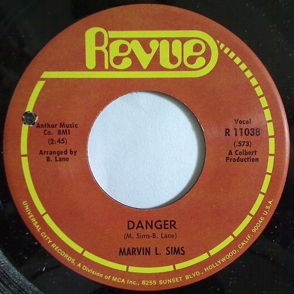 Marvin L. Sims - Danger / Get Off My Back | Revue (R 11038) - main