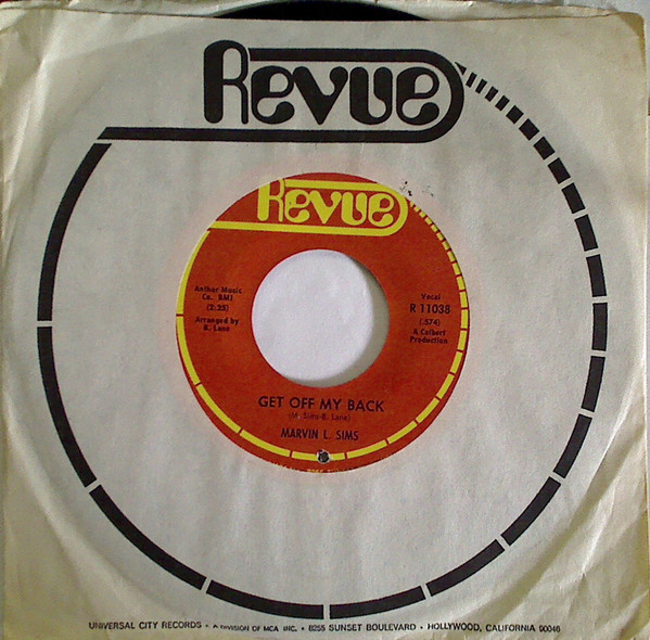 Marvin L. Sims - Danger / Get Off My Back | Revue (R 11038) - 3