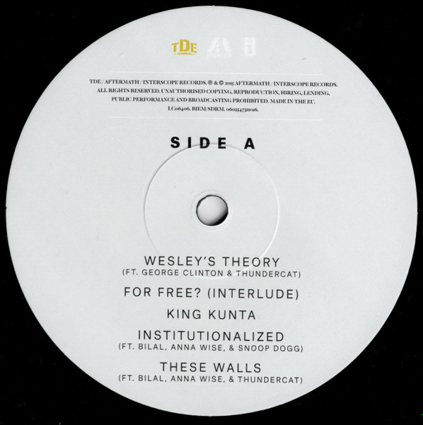 Kendrick Lamar - To Pimp A Butterfly | Top Dawg Entertainment (0602547311009) - 3