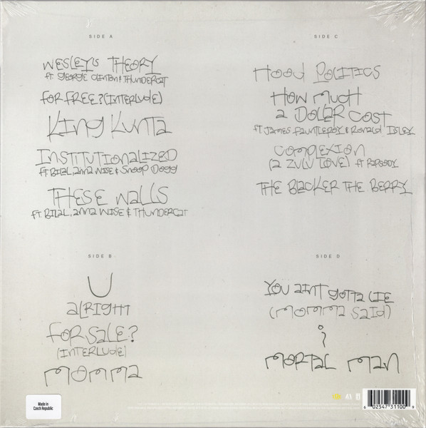 Kendrick Lamar - To Pimp A Butterfly | Top Dawg Entertainment (0602547311009) - 2