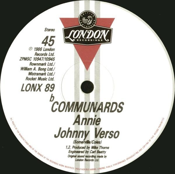 The Communards - Disenchanted | London Records (LONX 89) - 4