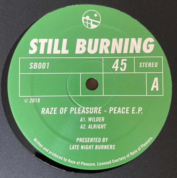 Raze Of Pleasure - Peace E.P. | Late Night Burners (SB001)