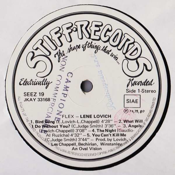 Lene Lovich - Flex | Stiff Records (SEEZ 19) - 3