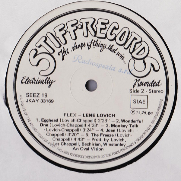 Lene Lovich - Flex | Stiff Records (SEEZ 19) - 4
