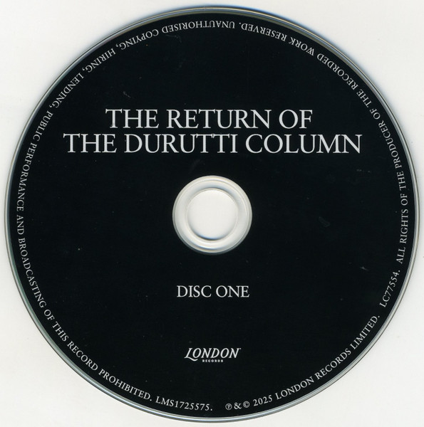 The Durutti Column - The Return Of The Durutti Column | London Records (FACD 14) - 3 The Durutti Column - The Return Of The Durutti Column | London Records (FACD 14) - 3