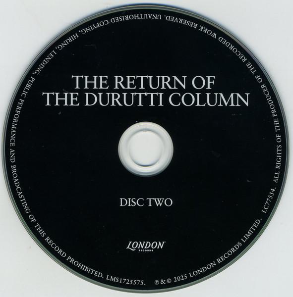 The Durutti Column - The Return Of The Durutti Column | London Records (FACD 14) - 4 The Durutti Column - The Return Of The Durutti Column | London Records (FACD 14) - 4