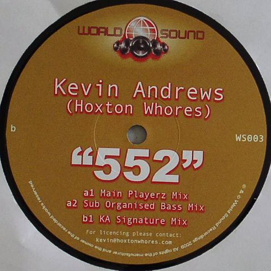Kevin Andrews - 552 | World Sound Recordings (WS003) - main