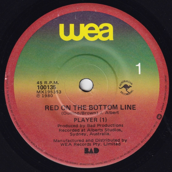 Player [1] - Red On The Bottom Line | WEA (100135)