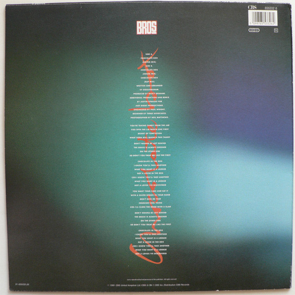 Bros - Chocolate Box | CBS (655332 6) - 2