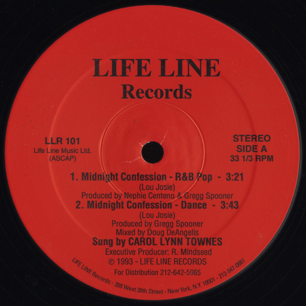 Carol Lynn Townes - Midnight Confession | Life Line Records (LLR 101)