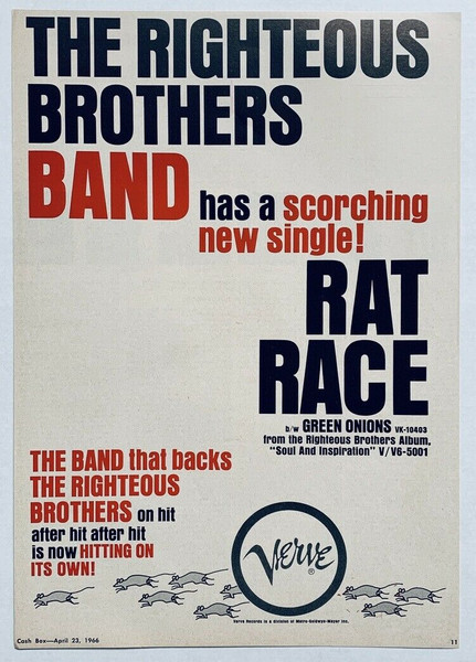 The Righteous Brothers Band - Rat Race | Verve Records (VK 10403) - 4