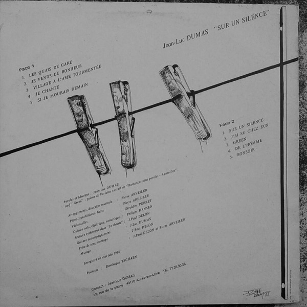 Jean Luc Dumas - Sur un silence | Le Kiosque d'Orphée (KO/850606) - 2