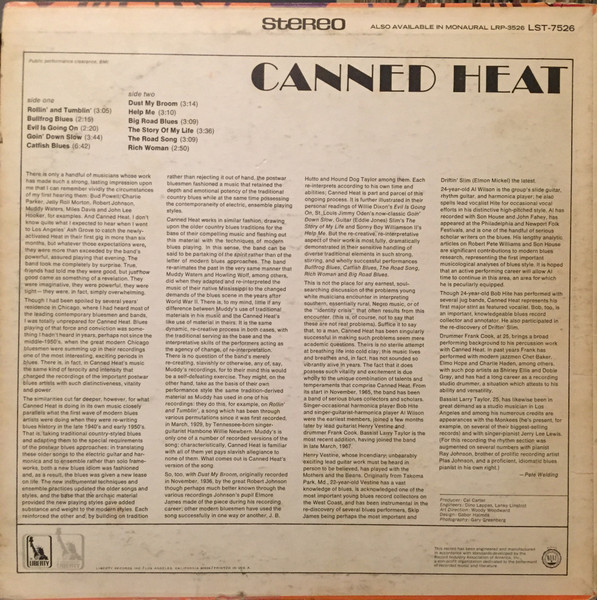 Canned Heat - Canned Heat | Liberty (LST-7526) - 2