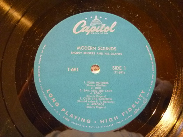 Gene Norman Presents Gerry Mulligan Tentette , Shorty Rogers And His Giants - Modern Sounds | Capitol Records (T-691) - 3