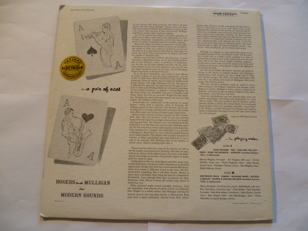 Gene Norman Presents Gerry Mulligan Tentette , Shorty Rogers And His Giants - Modern Sounds | Capitol Records (T-691) - 2